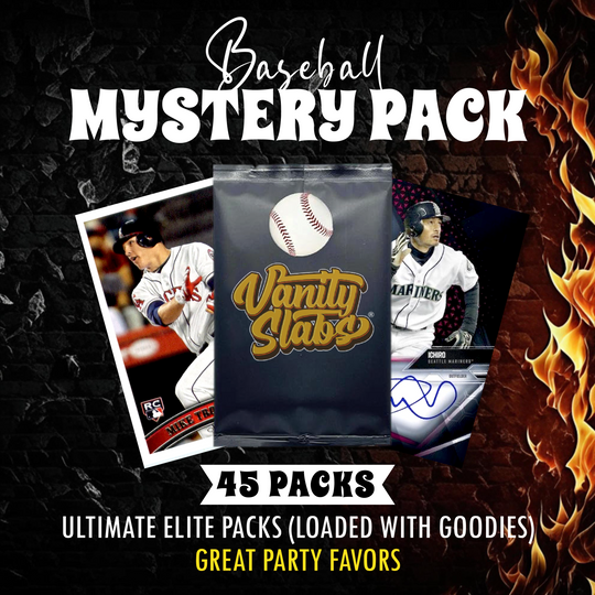 Baseball Mystery 45 Ultimate Elite Packs (Loaded with Goodies) Great Party Favors