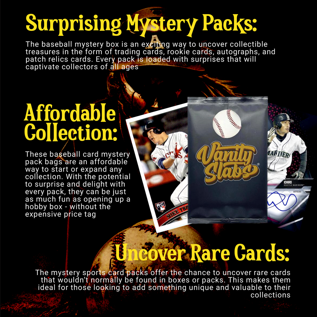 Baseball Mystery 50 Ultimate Elite Packs (Loaded with Goodies) Great Party Favors