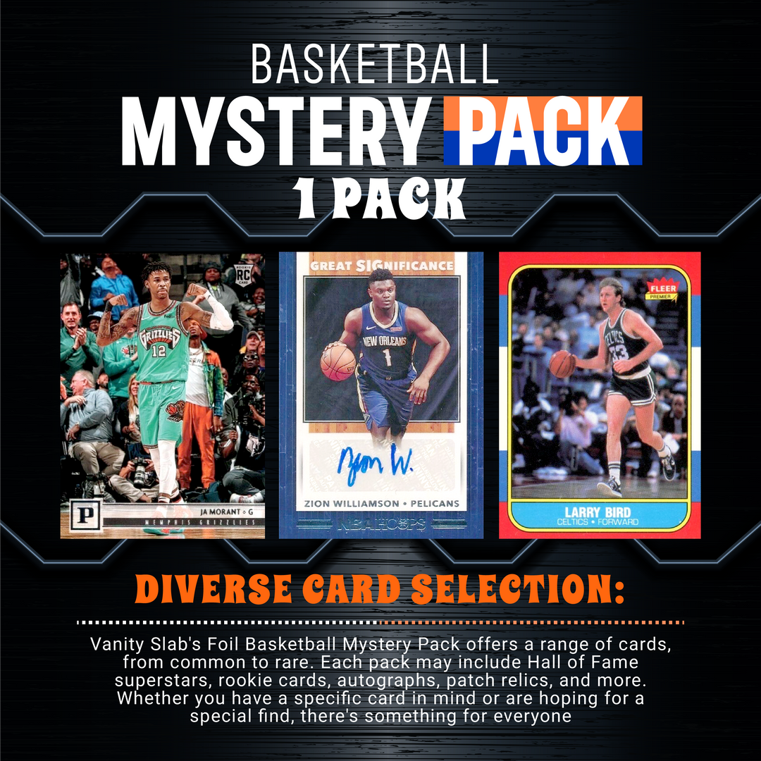 GRADE Basketball Mystery Bundle with Foil Pack (Random Autographed, Relic & Rookies Trading Cards)