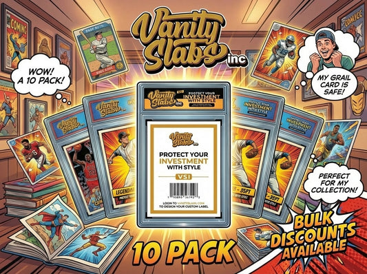 The VSI Brick - 10 Slab 35pt Bundle with Mystery Card Baseball Football Hockey Basketball Cards