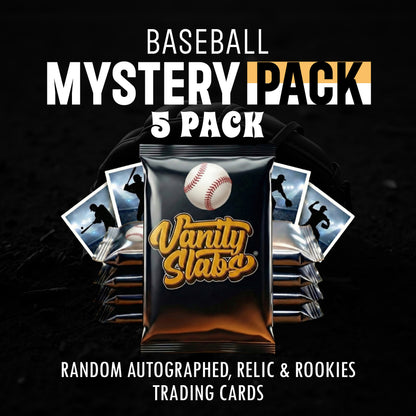 Baseball Mystery 5 Packs (Random Relic & Rookies Trading Cards)