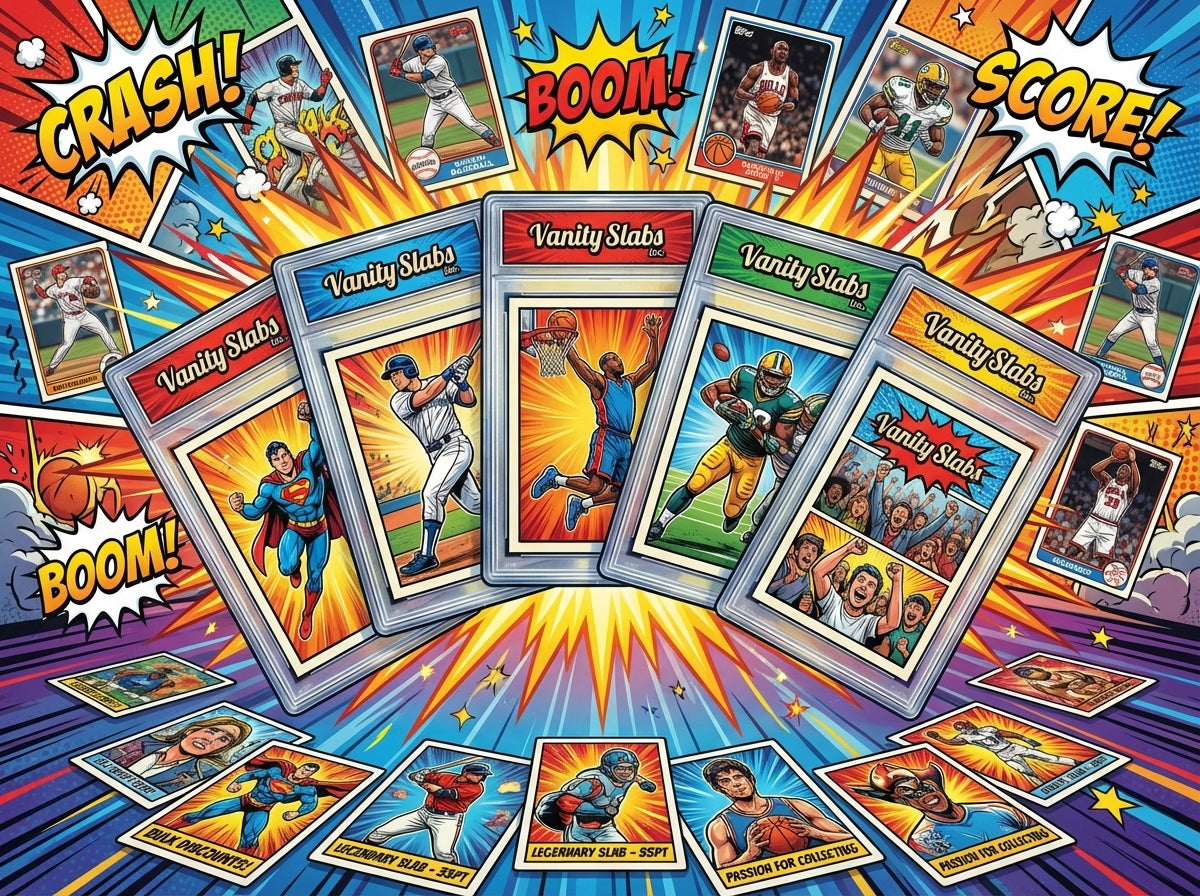 The VSI Brick - 10 Slab 35pt Bundle with Mystery Card Baseball Football Hockey Basketball Cards