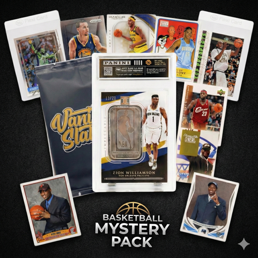 Basketball Foil Mystery 5 Packs (Random Relics and Rookie Trading Cards)