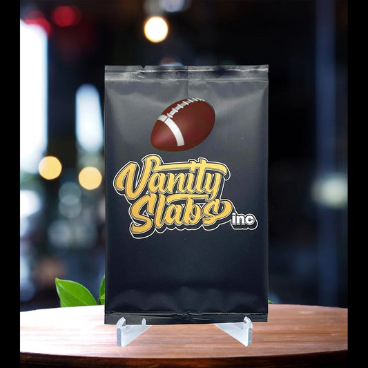 Sealed black package with football logo from Football Mystery 5 Packs foil mystery packs