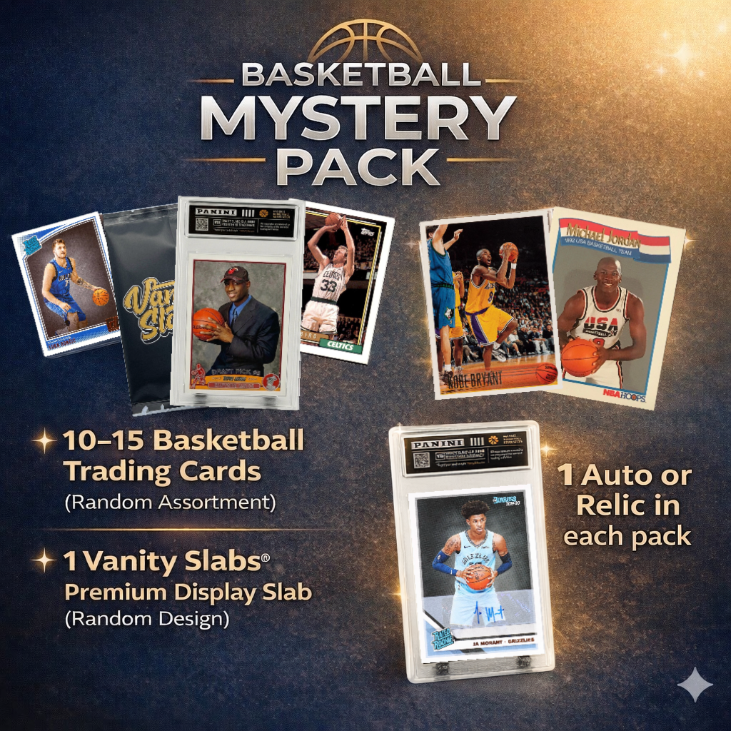 Basketball Foil Mystery 5 Packs (Random Relics and Rookie Trading Cards)