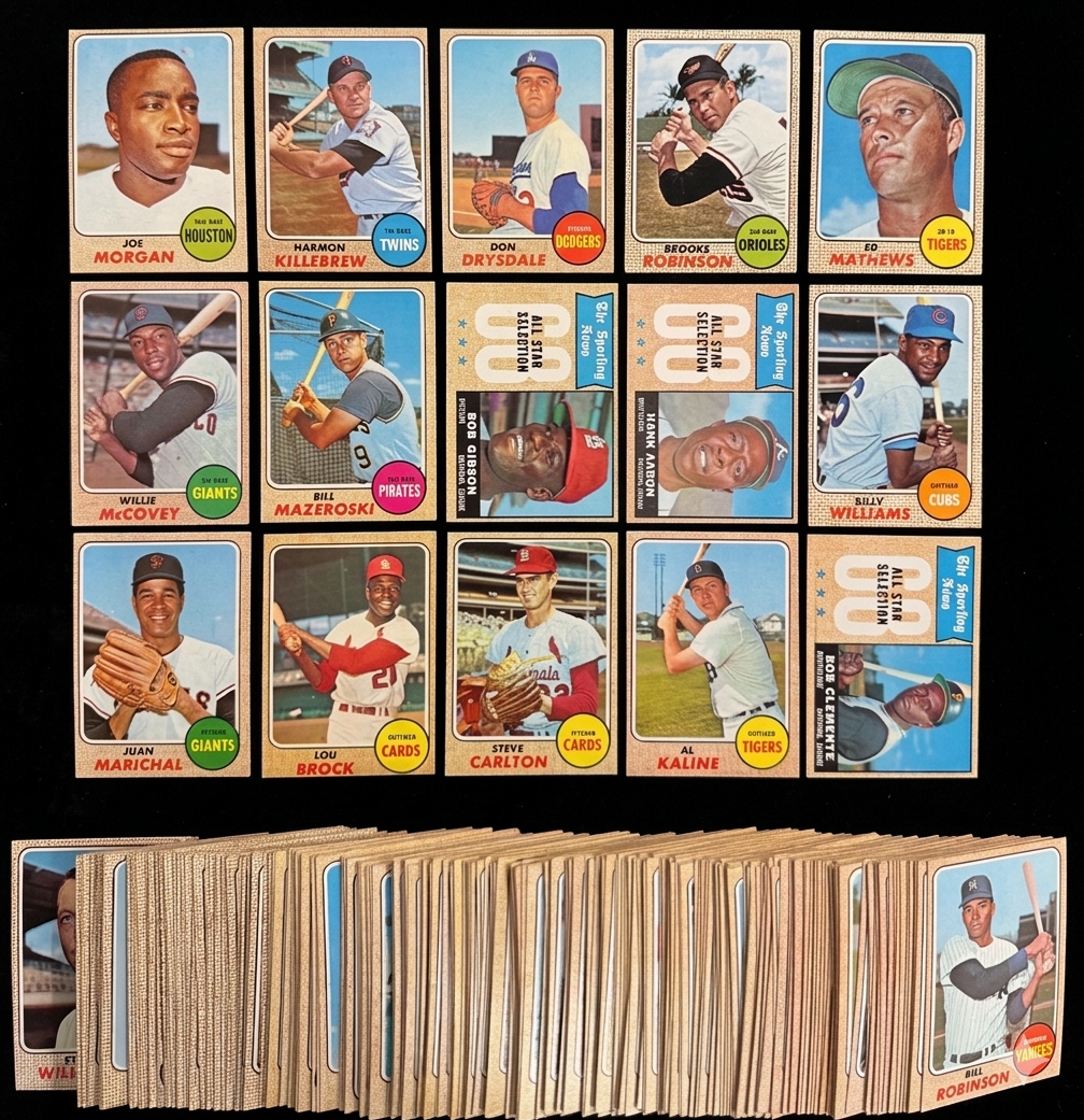 1968 Topps Baseball Mystery Card ⚾ Premium Magnetic Holder | Nolan Ryan RC Chase 🔥 1 Random Card Encased | From Complete 598 Card Set Chase
