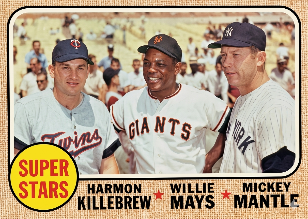 1968 Topps Baseball Mystery Card ⚾ Premium Magnetic Holder | Nolan Ryan RC Chase 🔥 1 Random Card Encased | From Complete 598 Card Set Chase