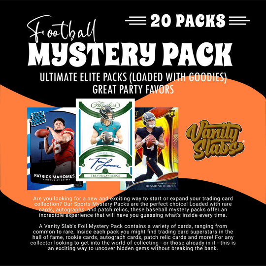 Football Mystery 20 Ultimate Elite Packs (Loaded with Goodies) Great Party Favors