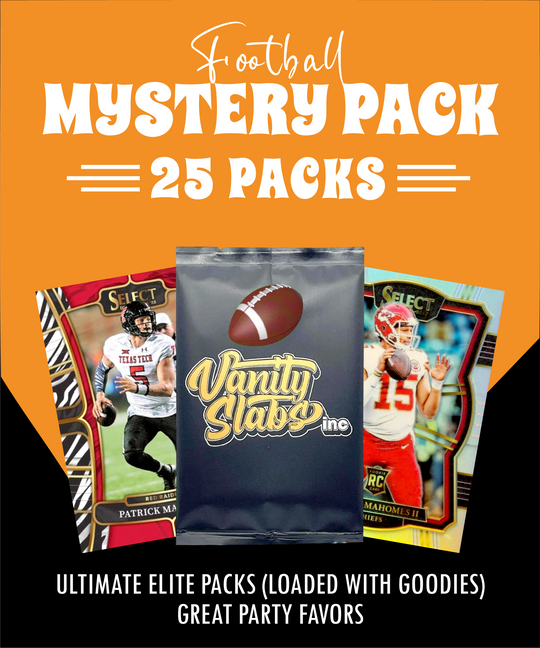 Football Mystery 25 Ultimate Elite Packs (Loaded with Goodies) Great Party Favors
