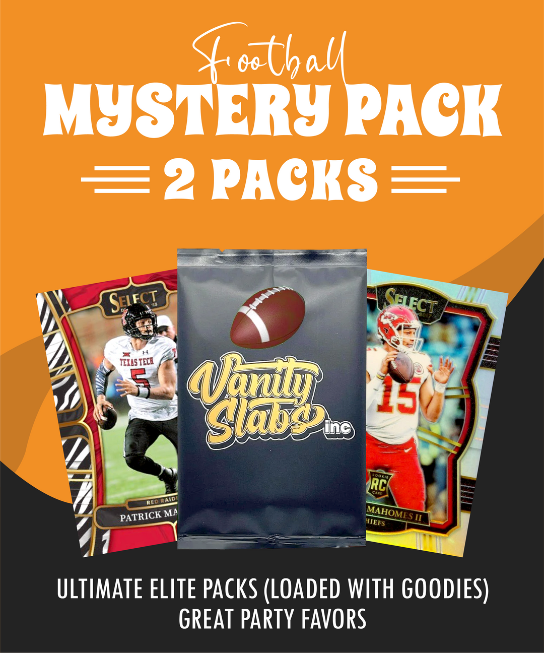 Football Mystery 2 Ultimate Elite Packs (Loaded with Goodies) Great Party Favors