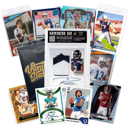 Football Random Variety Pack – Slabbed Hit + Sleeved Inserts + Bonus Pack | Autographs, Rookies, Jerseys, Numbered Cards