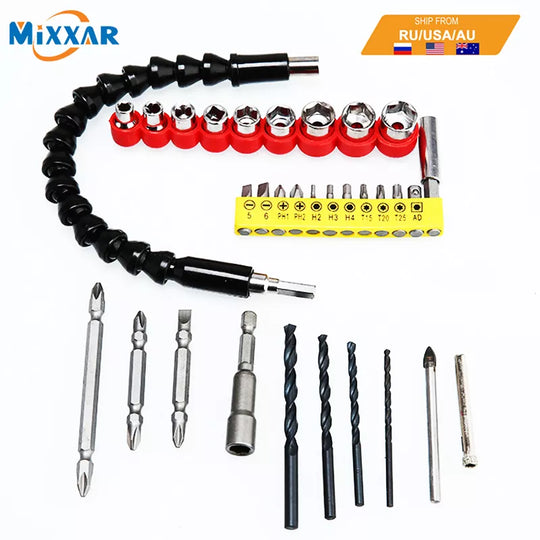 ZK20 Dropshipping 295mm Electronics Drill Connection Flexible Shaft Bits Extension Screwdriver Bit Holder Power Tool Accessories