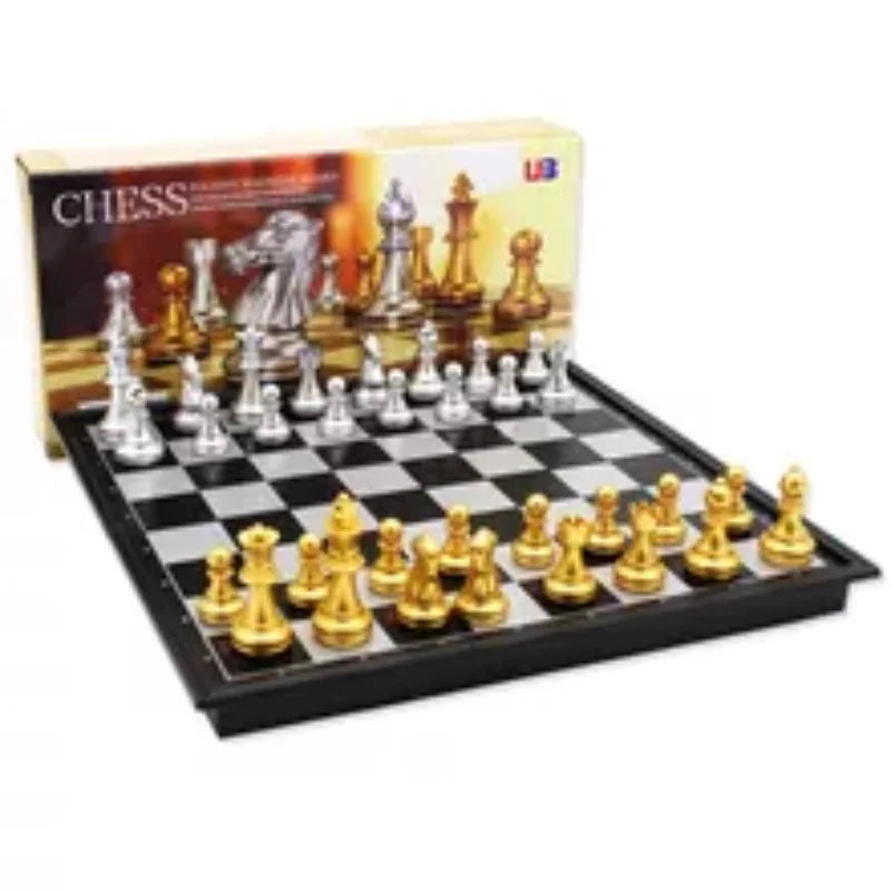 Chess Board Game Magnets Sets Portable Folding Chessboard Characters Desktop Intelligence Games Toys For Kids Birthday Gifts