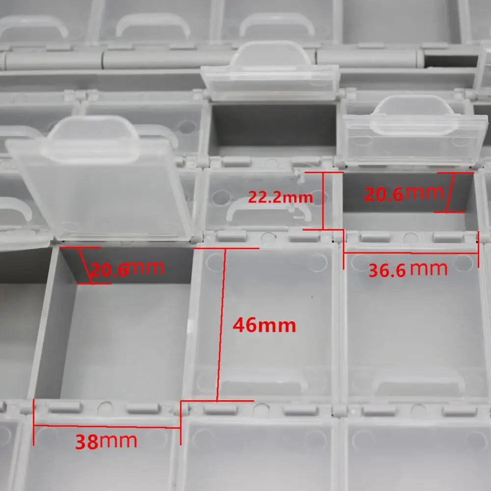 AideTek enclosure SMD SMT capacitor BOX organizer surface mount Electronics Storage Cases &Organizers plasitc toolbox BOXALL48
