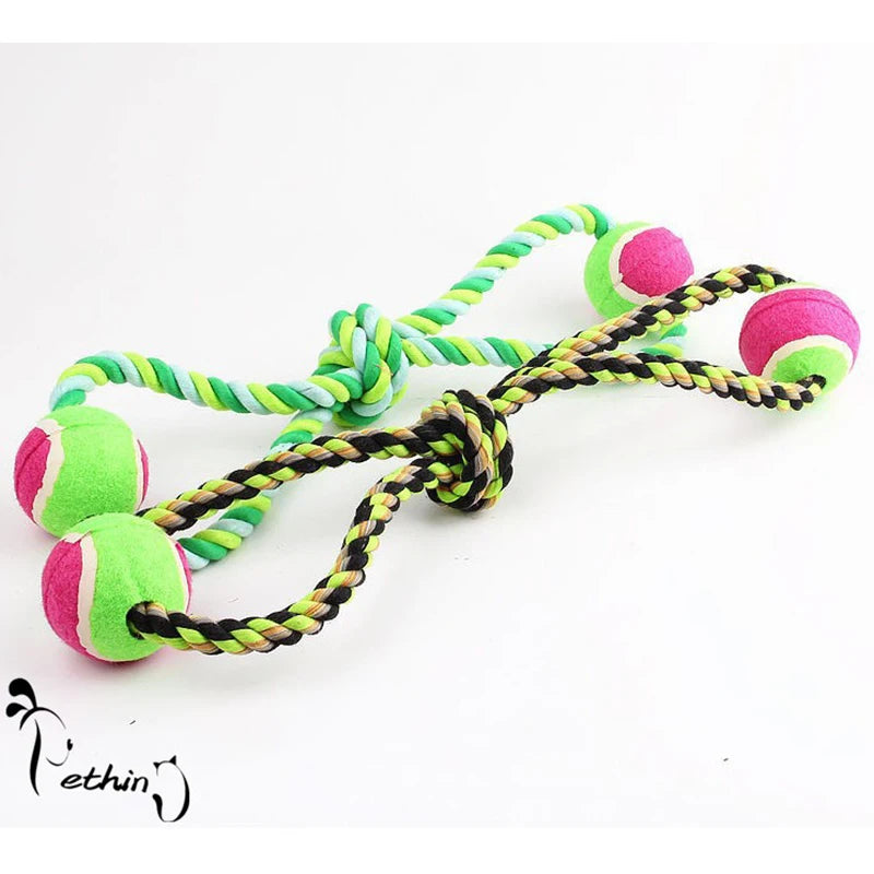 Cotton Rope Material Small Dog Toys Pet Chew Toys Harmless Dogs Teeth Cleaning Toys Ball Dog Rope Toys Fits Small Medium Pet Dog