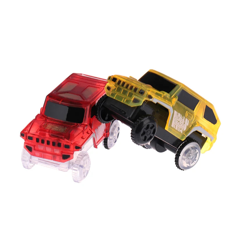 Electronics Special Car for Magic Track Toys With Flashing Lights Educational Kid Railway Luminous Machine Car brinquedos
