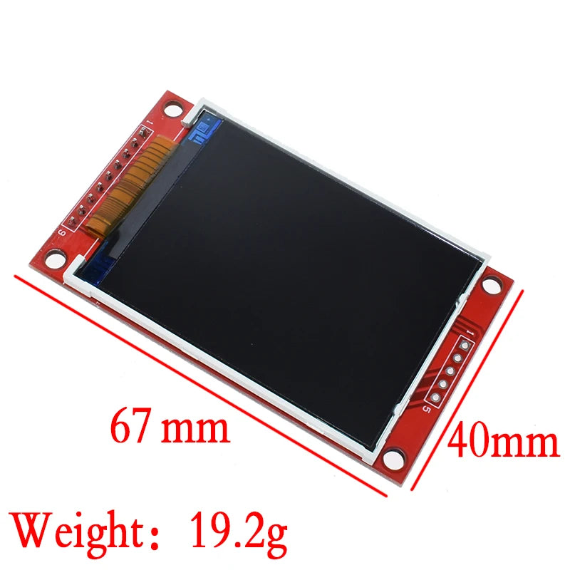 Smart Electronics 2.2 Inch 240*320 Dots SPI TFT LCD Serial Port Module Display ILI9341 5V / 3.3V 2.2'' 240x320 for Arduino Diy