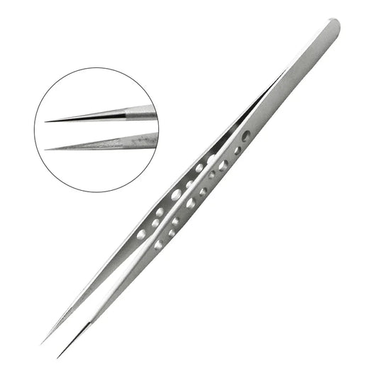 Electronics Industrial Tweezers Anti-static Curved Straight Tip Precision Stainless Steel Forceps Phone Repair Hand Tools Sets