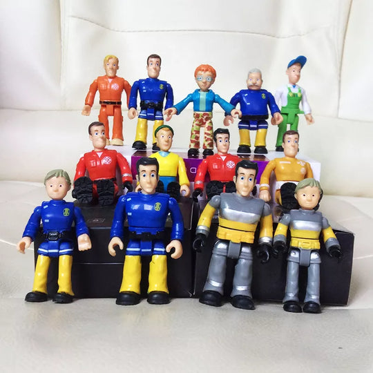Original 1pcs joint movable Fireman sam Action PVC Toys for kids
