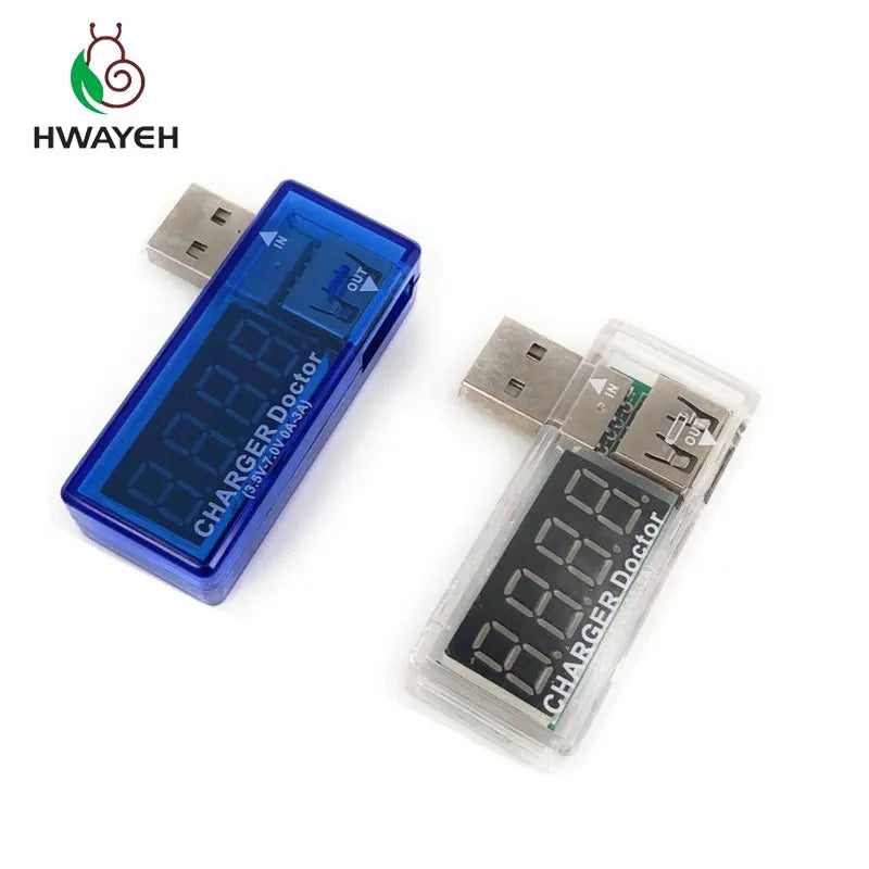 Smart Electronics Digital USB Mobile Power Charging Current Voltage Tester Meter Mini USB Charger Doctor Voltmeter Ammeter