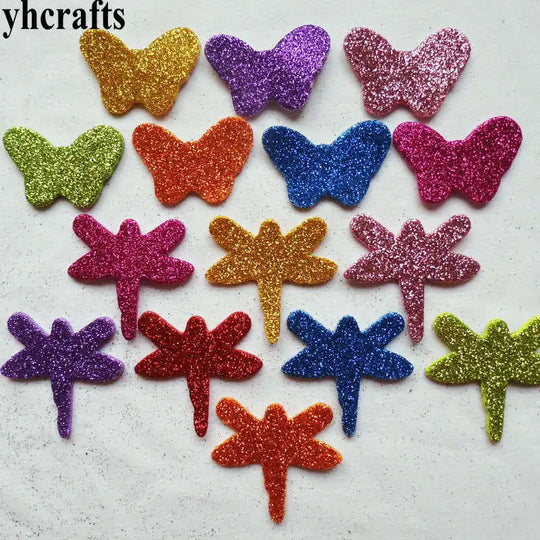 1bag/LOT.Mixed glitter heart foam stickers Baby room decoration Early learning educational toys Kindergarten craft diy toys OEM