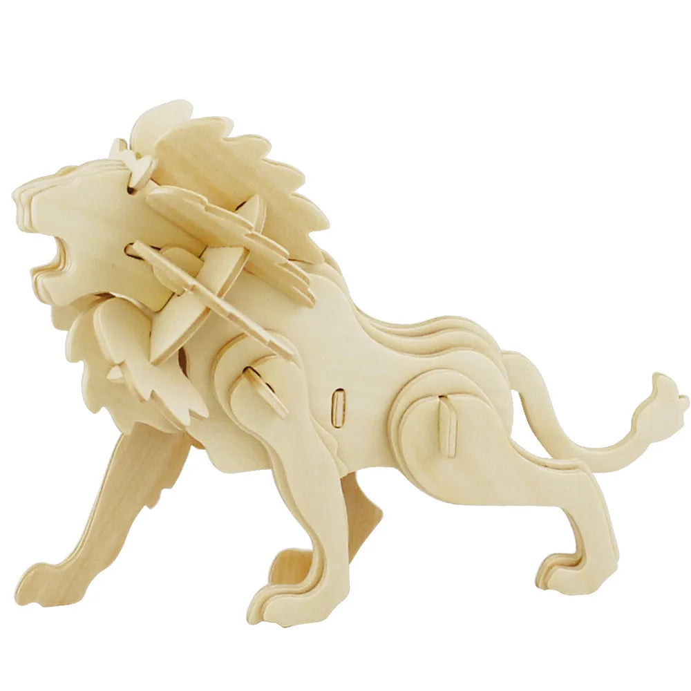 3d three-dimensional wooden animal jigsaw puzzle toys for children diy handmade wooden puzzle 3D puzzles Animals Insects and car