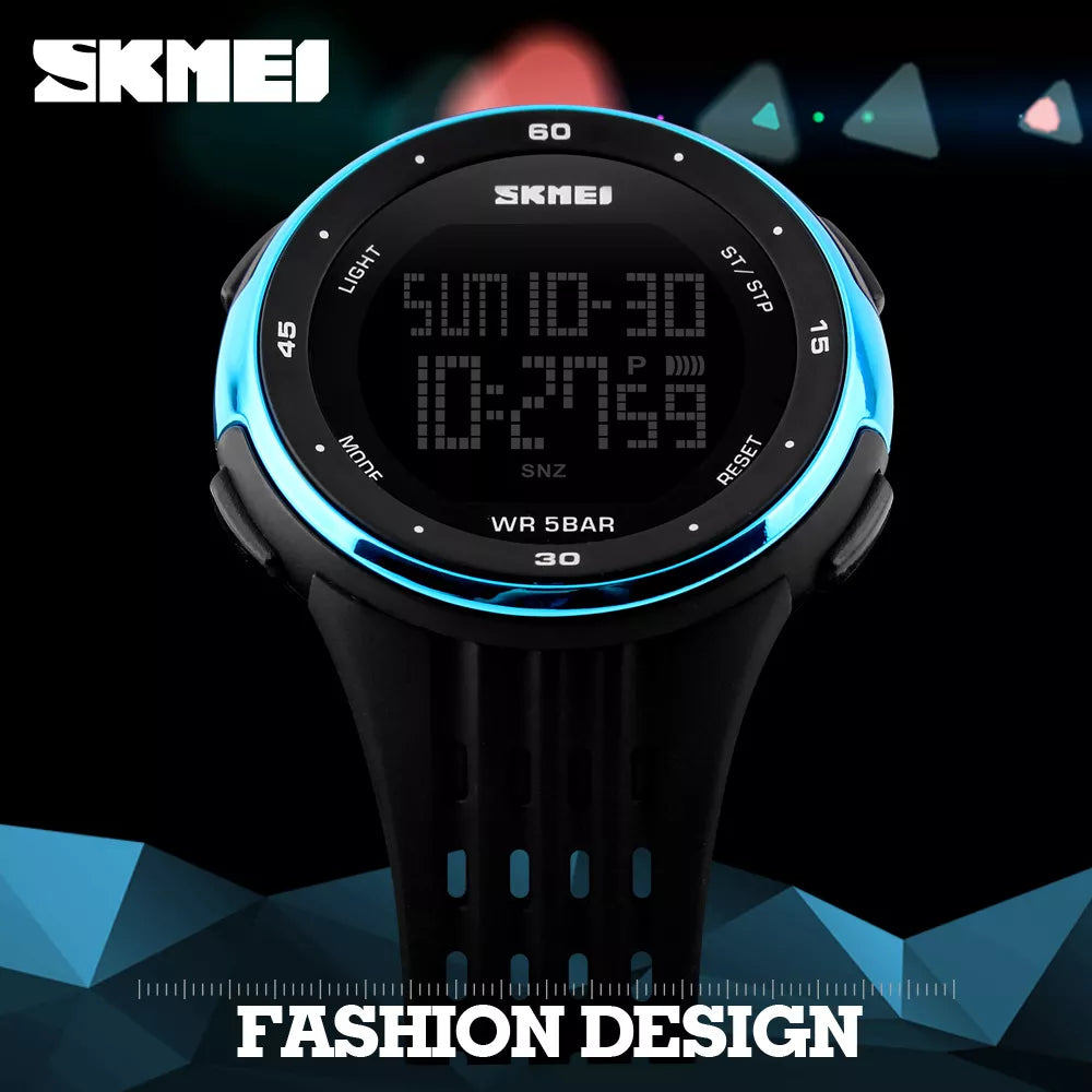 SKMEI Men Outdoor Sports Watches Waterproof Digital LED Military Watch Men Brand Fashion Casual Electronics Luxury Wrist Watches