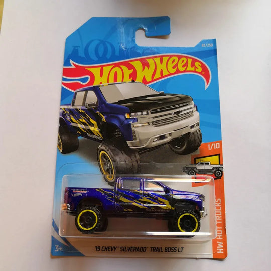 Hot Wheels car 1/64 19 CHEVY SILVERADO TRAIL BOSS LT Collection Metal Die-cast Simulation Model Cars Toys