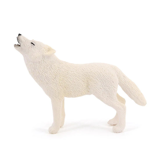Simulation Solid Wild Forest Animal Model Green Wolf Big Bad Wolf White Wolf Figure Toy Educational Cognitive Toy Children Gifts