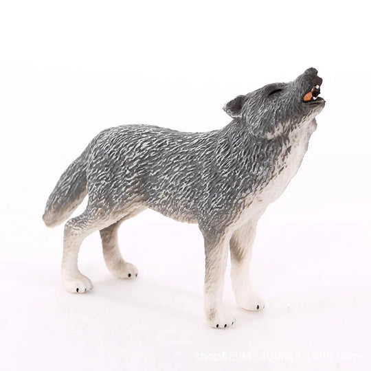 Simulation Solid Wild Forest Animal Model Green Wolf Big Bad Wolf White Wolf Figure Toy Educational Cognitive Toy Children Gifts