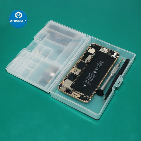 Storage Box Electronics Tool Kit Double-layer Management Storage Box for Watch Parts/Board IC/Screws/Phone Accessories Storage