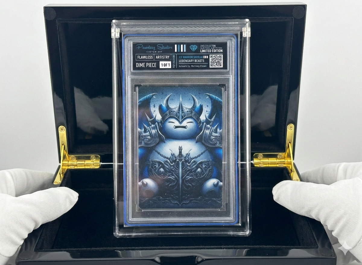Non-Sport Custom Art Mystery Slab (1/1 Variant)– Encapsulated Luxury Collectible | Silver, Gold, Metal or Glass Edition