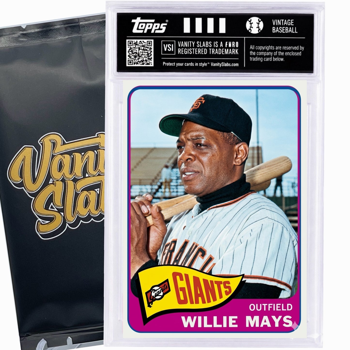 1965 Topps VINTAGE Baseball 598 Card CHASE Break | Get a Chance to Win VINTAGE Mickey Mantle from 1965 Set Valued at Over $250 | Other Top Hits Included | Random Card from Set Encapsulated in Slab
