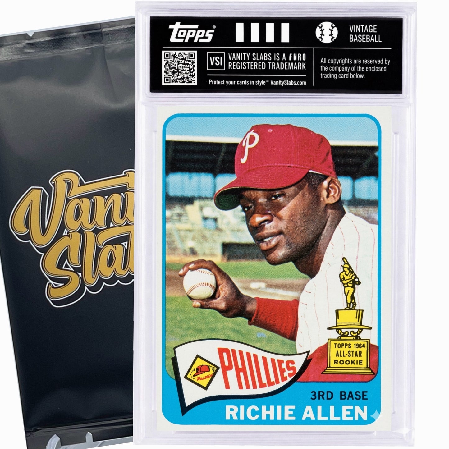 1965 Topps VINTAGE Baseball 598 Card CHASE Break | Get a Chance to Win VINTAGE Mickey Mantle from 1965 Set Valued at Over $250 | Other Top Hits Included | Random Card from Set Encapsulated in Slab