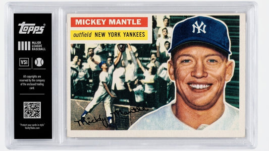 1956 Topps Baseball Mystery Pack ⚾ Premium Slab Holder | Mickey Mantle Chase 🔥 1 Random Vintage Card Encased | Complete 340-Card Set Chase
