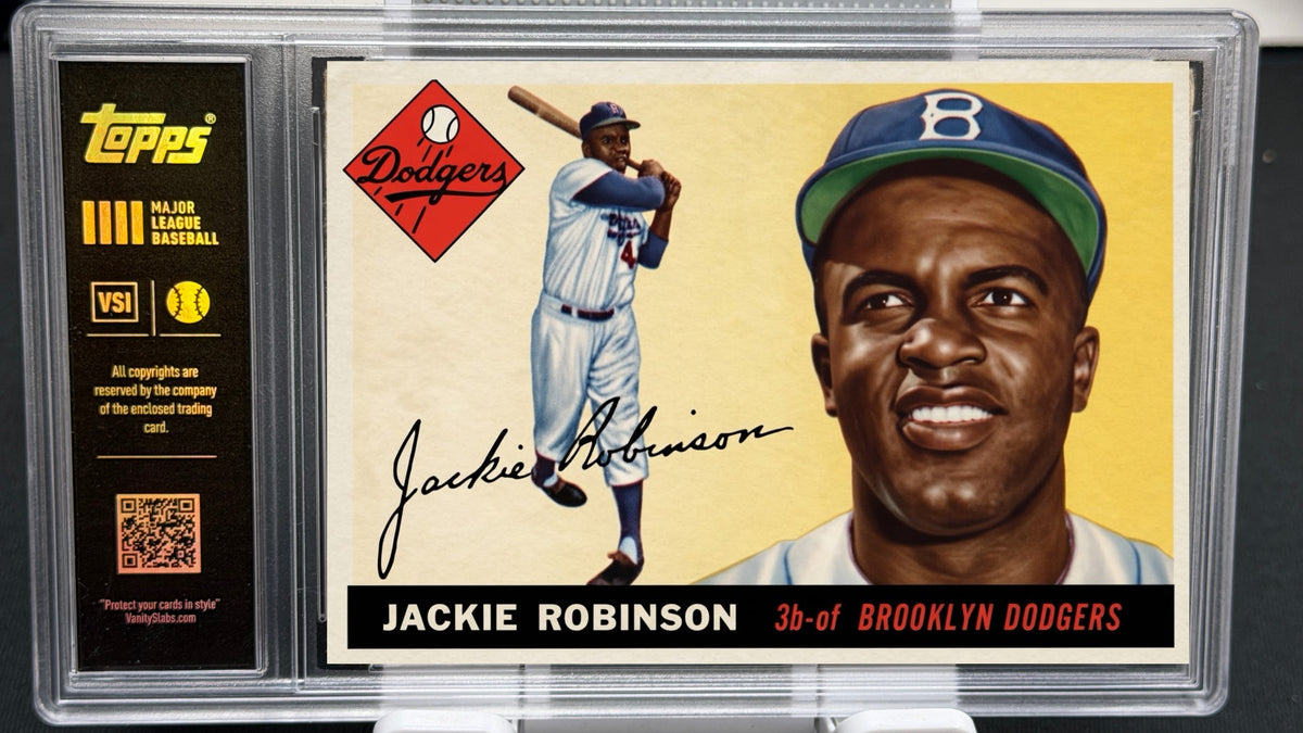 1955 Topps Baseball Mystery Pack ⚾ Premium Slab Holder | Clemente &amp; Koufax Rookie Chase 🔥 1 Random Vintage Card Encased | Complete 206-Card Set Chase