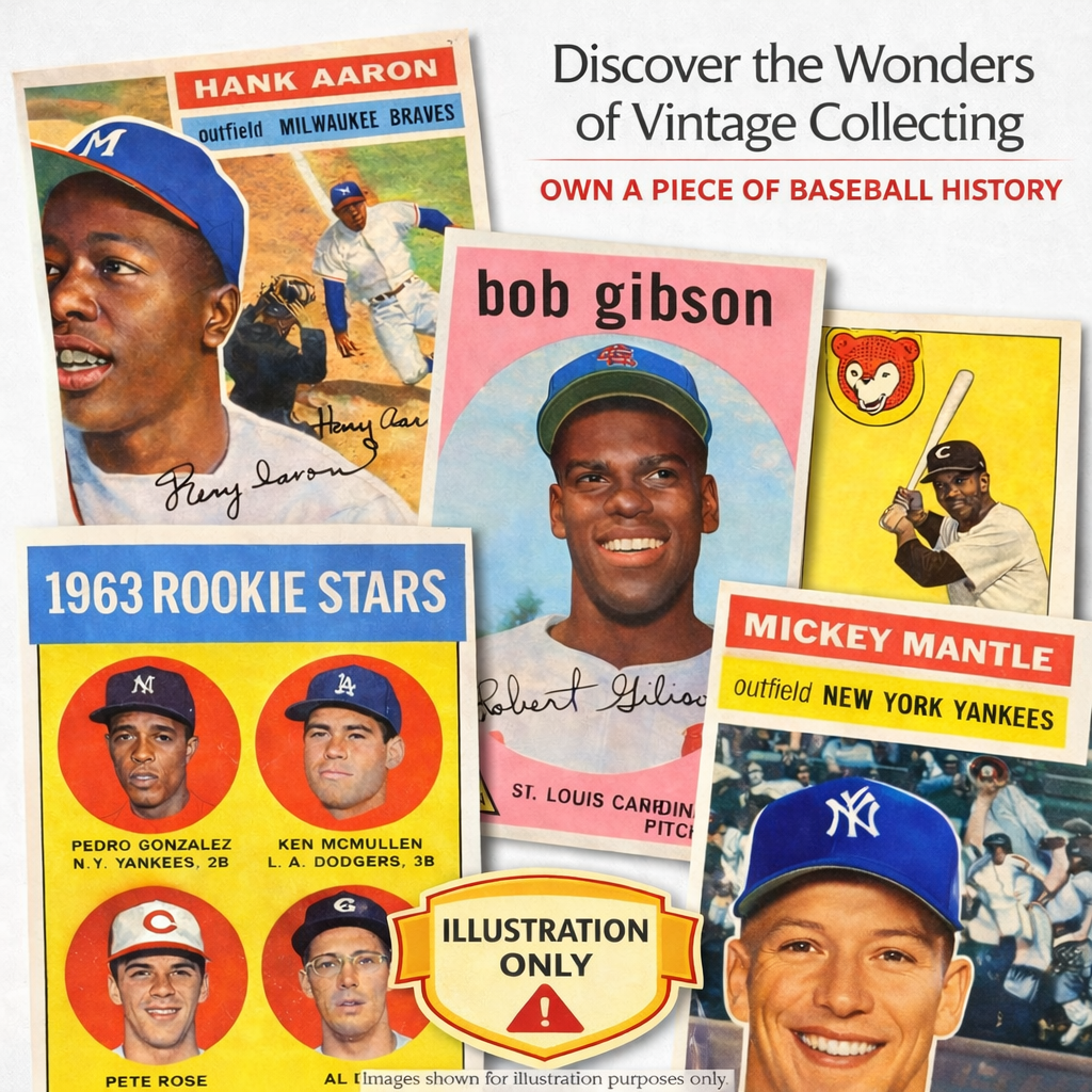 VINTAGE Baseball Mystery Pack (Random Hall of Famers & Rookies Trading Cards)