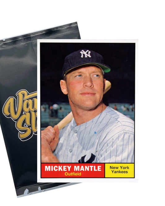 Vintage Baseball 3-Card Mystery Pack – RAW Historic Edition