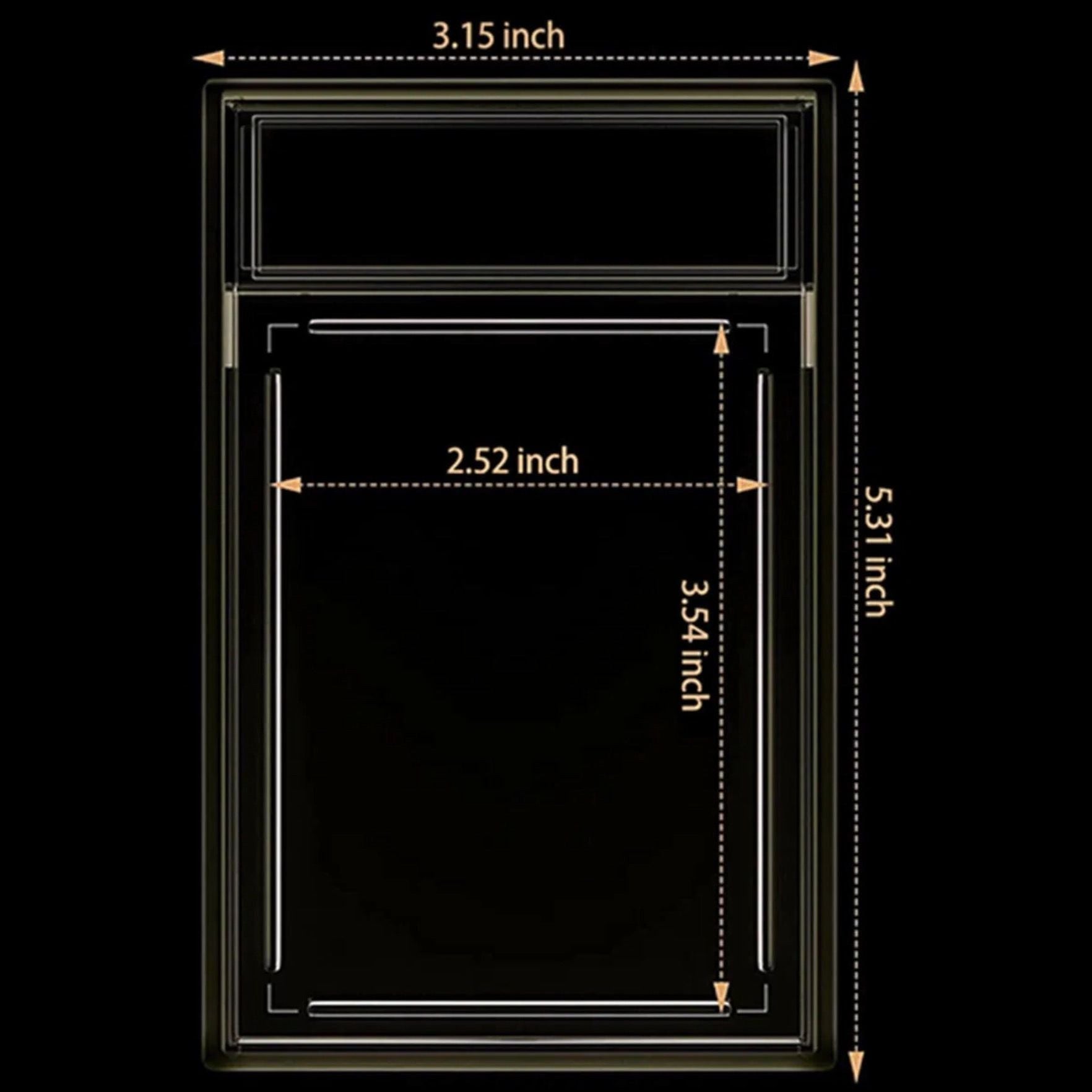 graded card slab labels Vanity Slabs Holder for RPA Cards 130pt Thickness Empty Slab for Thick Trading Cards