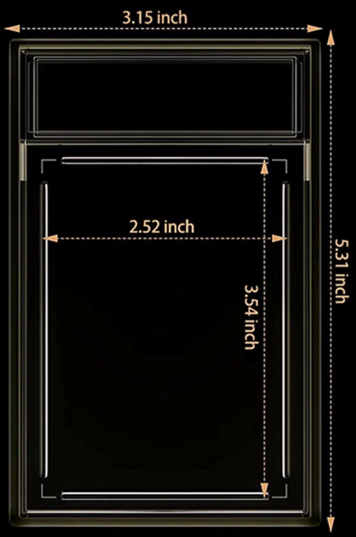Vanity Slabs Holder 180pt Thickness for Extra Thick RPA Cards Empty Slab for Very Thick Trading Cards for Baseball Football Hockey Basketball Cards Vanity Slabs Holder 180pt Thickness for Extra Thick RPA Cards Empty Slab for Very Thick Trading Cards for Baseball Football Hockey Basketball Cards