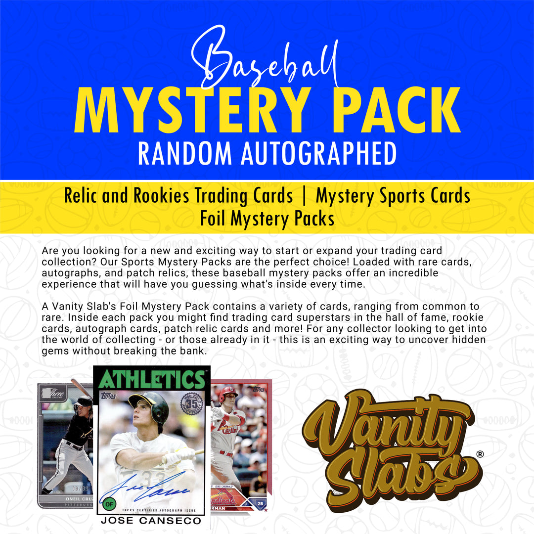 Baseball Mystery Pack (Random Autographed, Relic & Rookies Trading Cards)