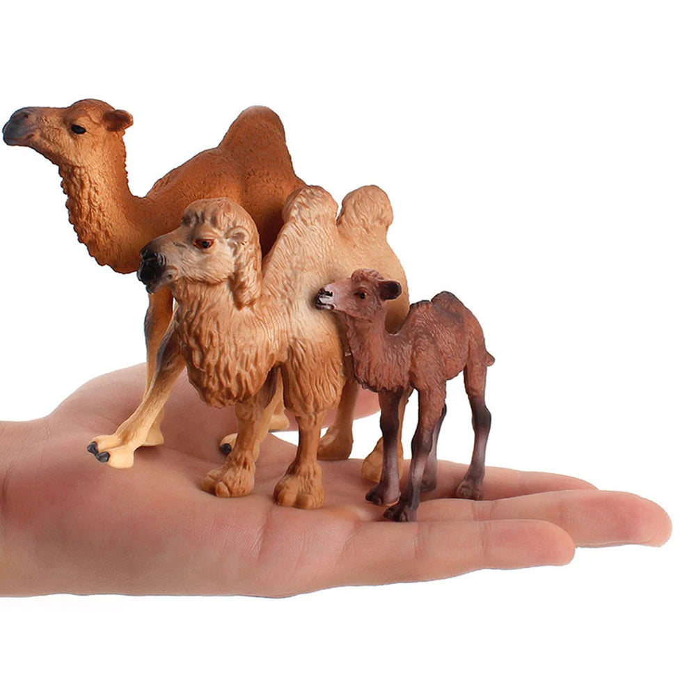 Simulation Camel Action Figure Wild Animals Figurines Desert Captive Realistic Models Kids Children Toys Gift Home Decor Collect