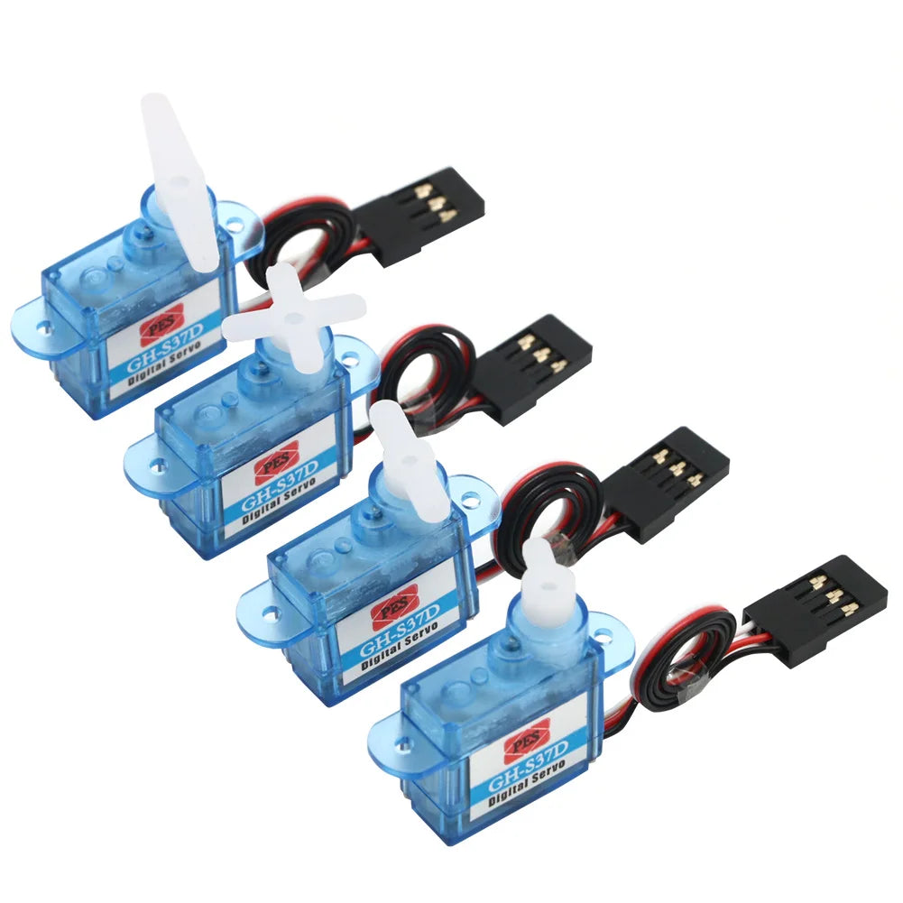 1pcs/lot GH-S37D 3.7g/GH-S43D 4.3g 4.8-7.2V Micro Analog Servo For RC Quadcopter Airplane Helicopter Boat Toys