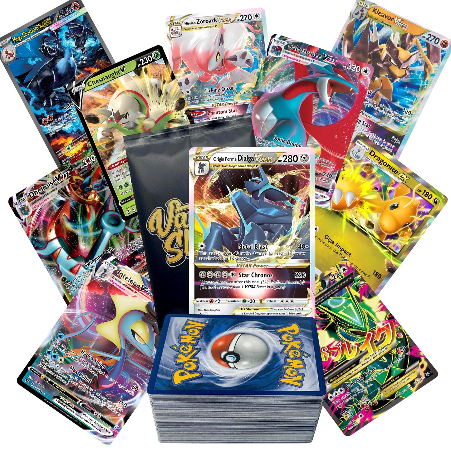 Pokémon Ultimate Ultra Rare Battle Bundle | 100+ Pokémon Cards | 3 Double or Ultra Rare Hits | 20 Holos & Rares Included | Perfect Gift for Collectors