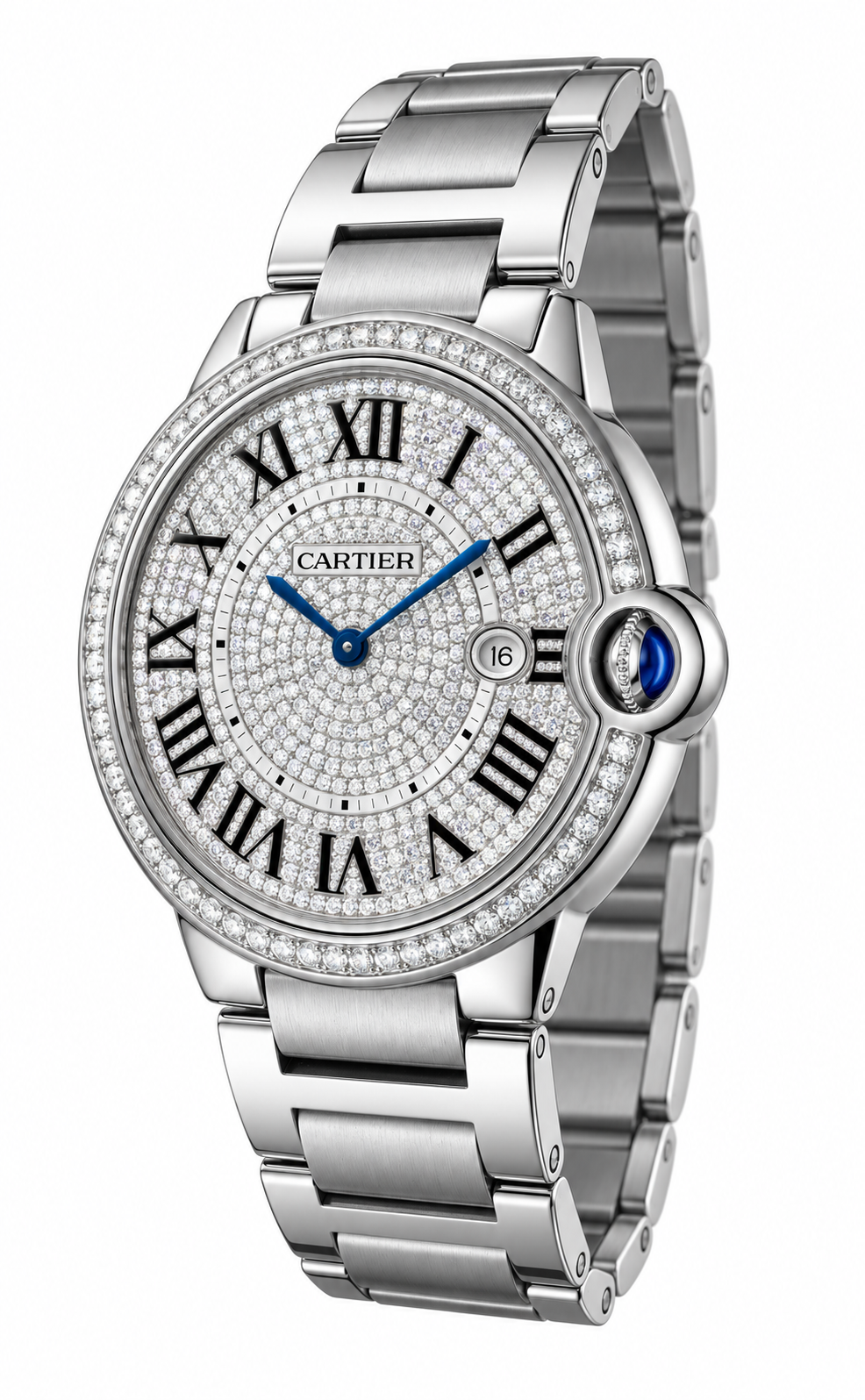 Cartier Ballon Bleu — AI-generated illustrative side view