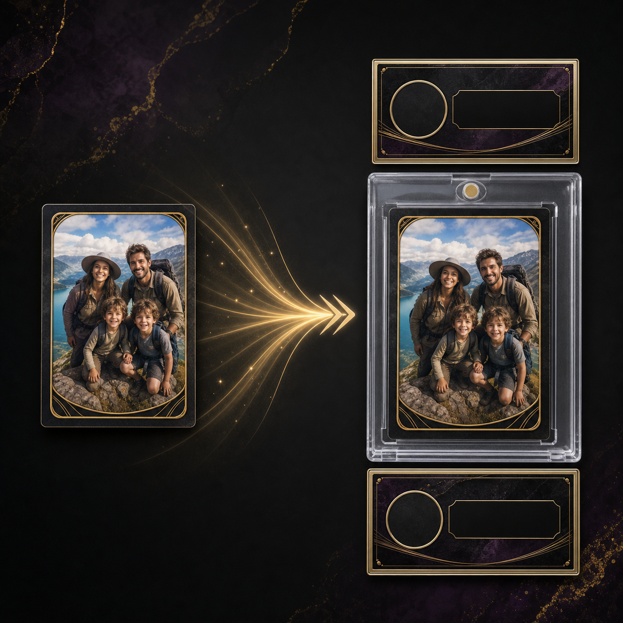 CardFamous Label Credits — Front + Back Slab Labels