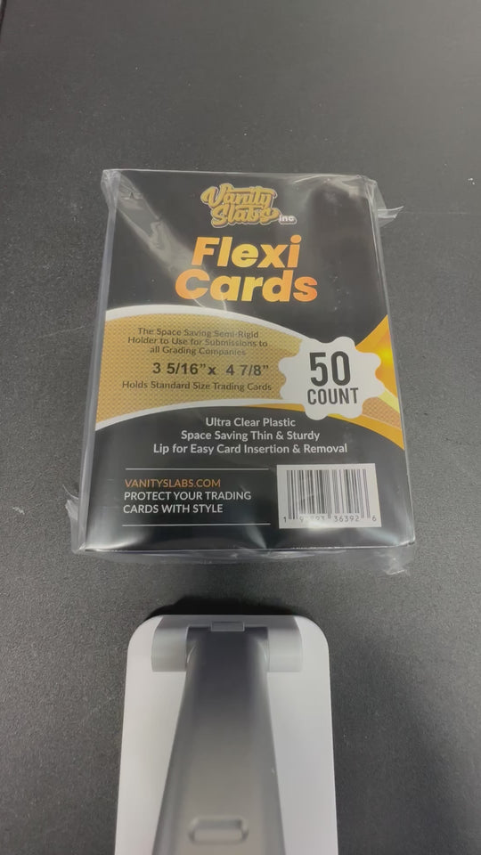 100 VSI Flexi Cards (2 Packs of 50) Semi Rigid Card Savers for Baseball Football Hockey Basketball Cards