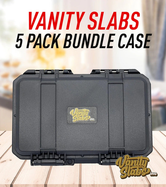 Vanity Slabs 5 Pack Bundle with Mystery Card Baseball Football Hockey Basketball Cards