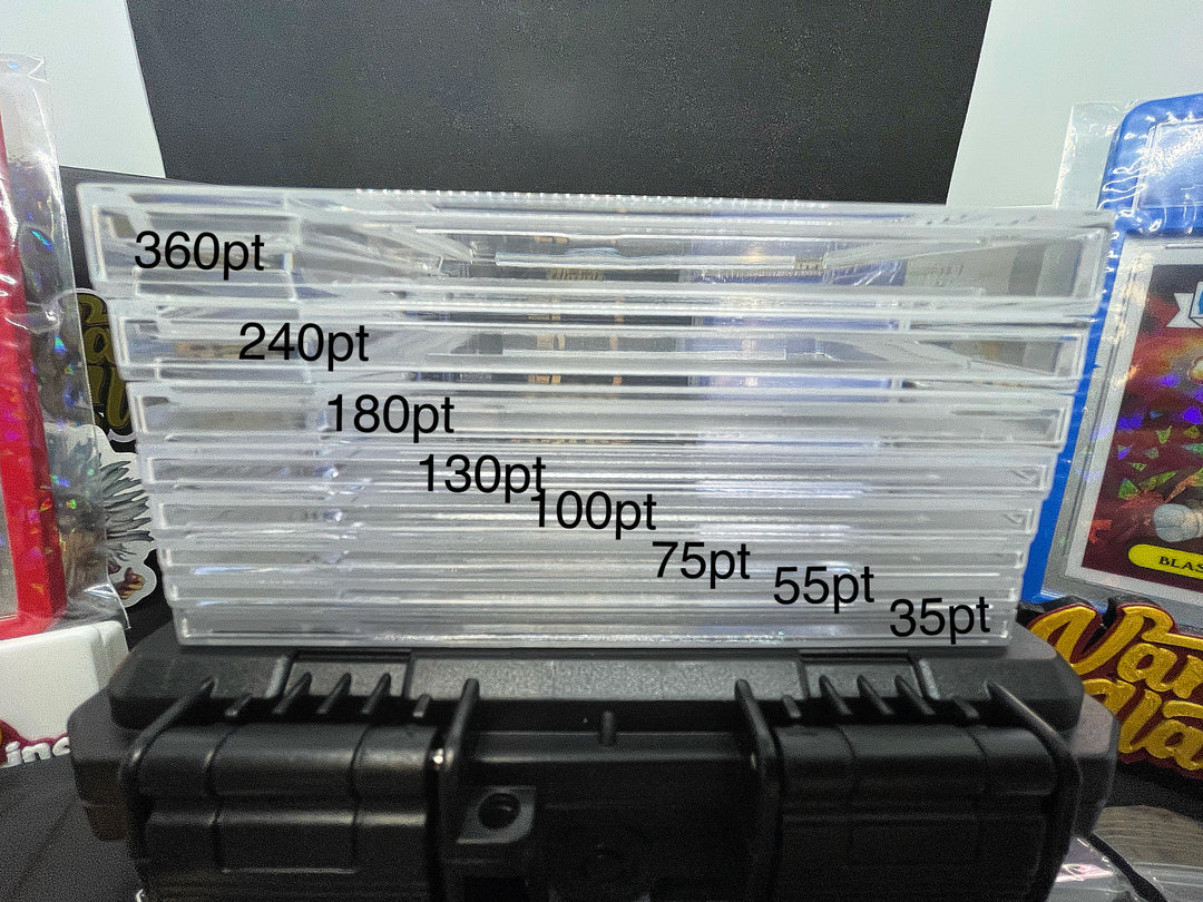 Vanity Slabs Holder 130pt Thickness for Thick RPA Patch Size Trading Cards for Baseball Football Hockey Basketball Cards