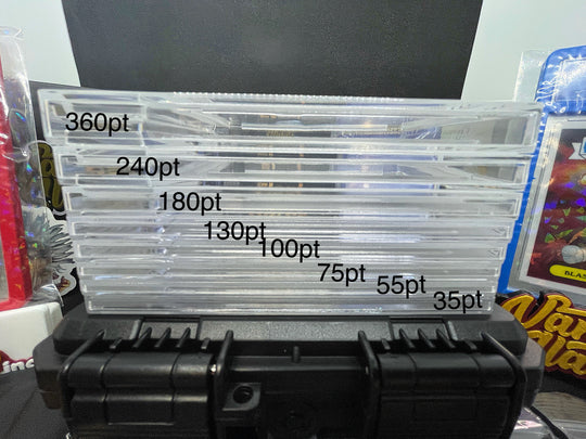 Vanity Slabs Holder 130pt Thickness for Thick RPA Patch Size Trading Cards for Baseball Football Hockey Basketball Cards